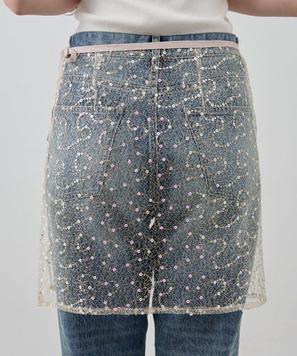 スパンコールラップスカート