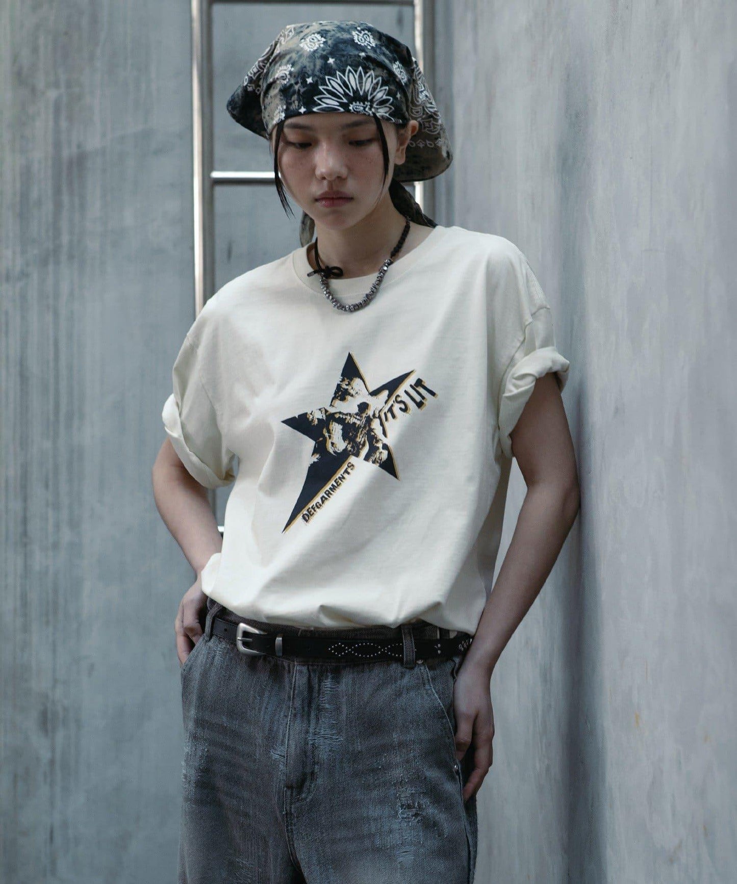 【DEFGARMENTS/デフガーメンツ】皮革裝飾腰帶