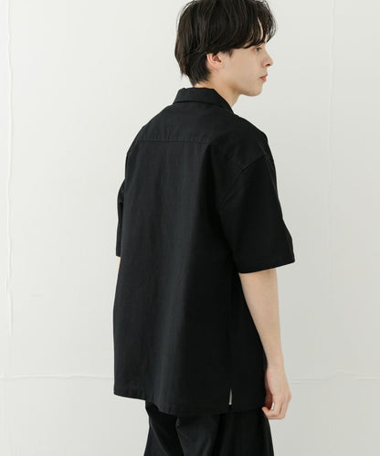 乾爽觸感套頭短袖襯衫