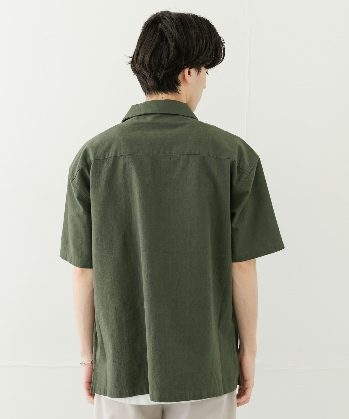 乾爽觸感套頭短袖襯衫