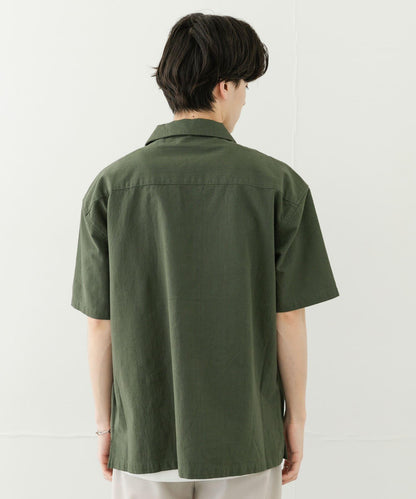 乾爽觸感套頭短袖襯衫