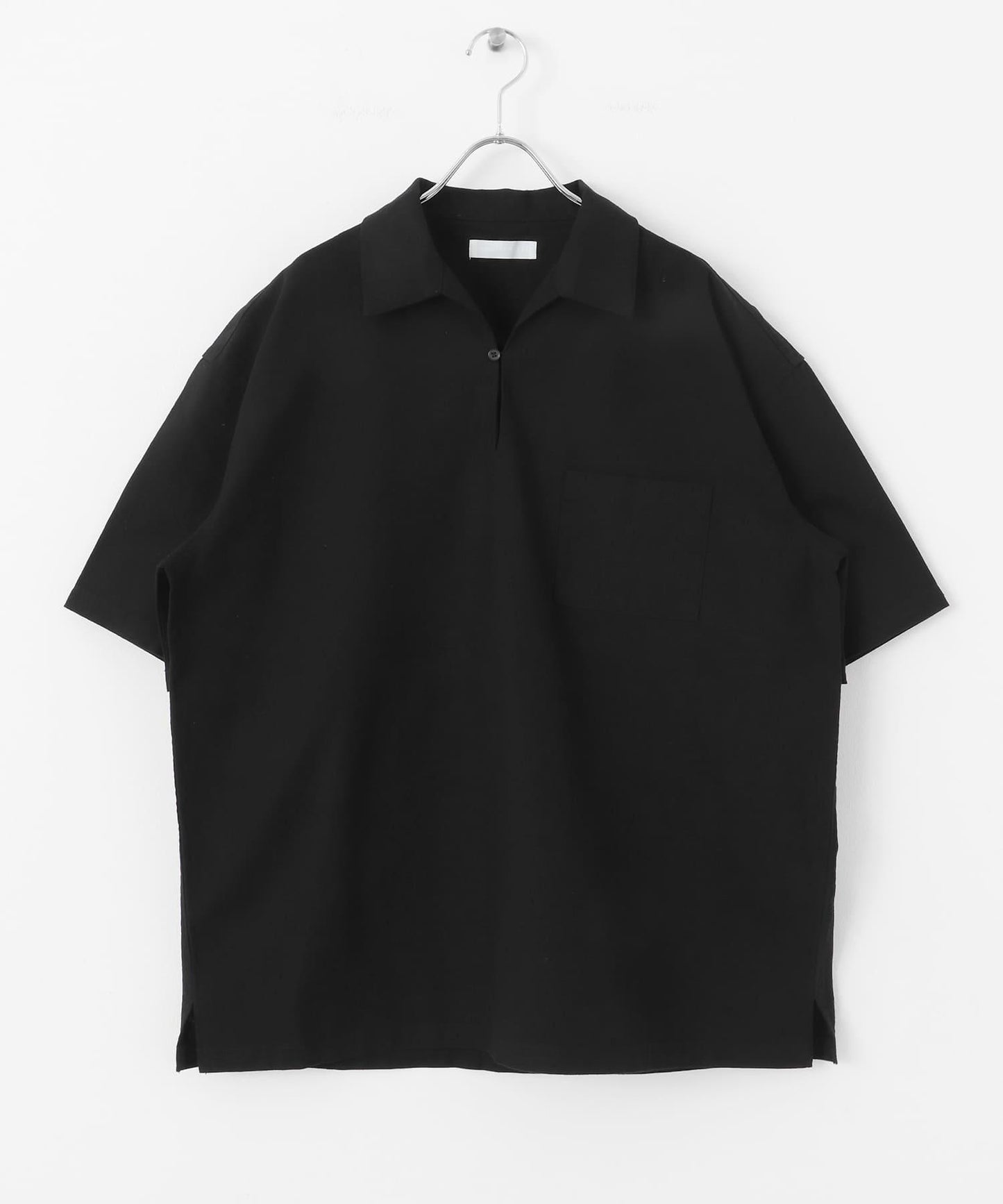 乾爽觸感套頭短袖襯衫