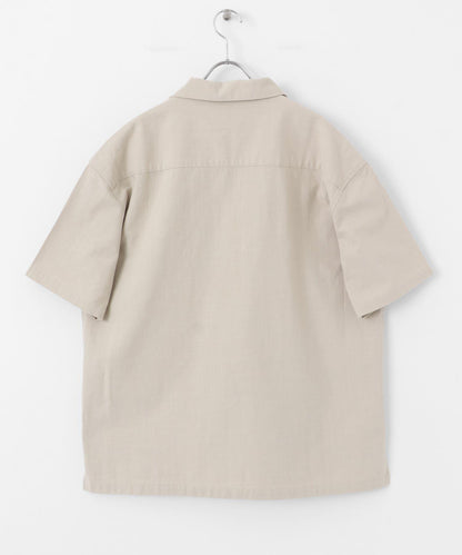 乾爽觸感套頭短袖襯衫