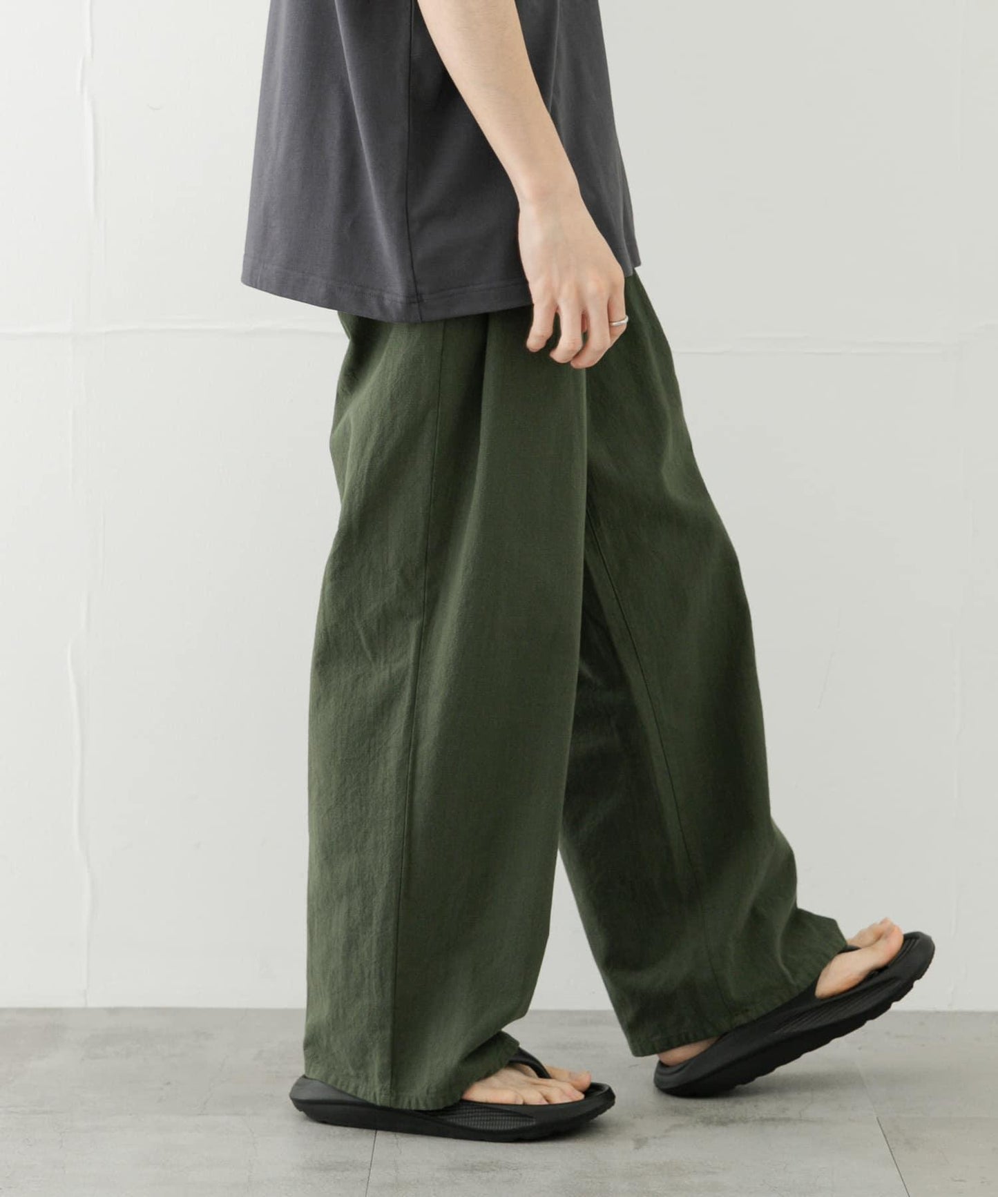 乾爽觸感寬鬆長褲