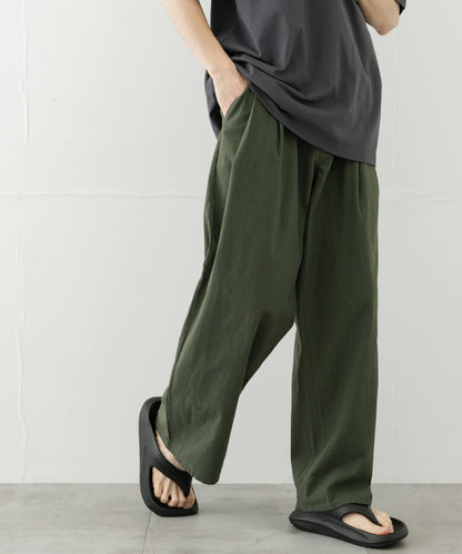 乾爽觸感寬鬆長褲