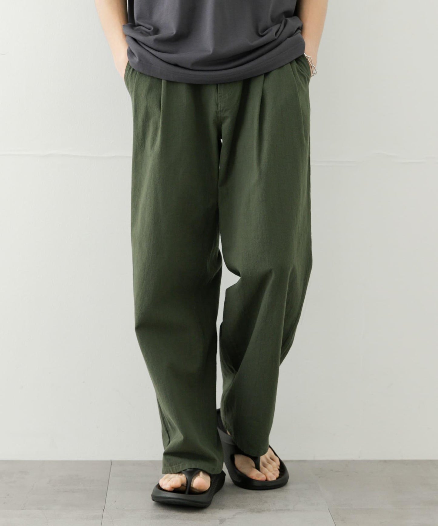 乾爽觸感寬鬆長褲