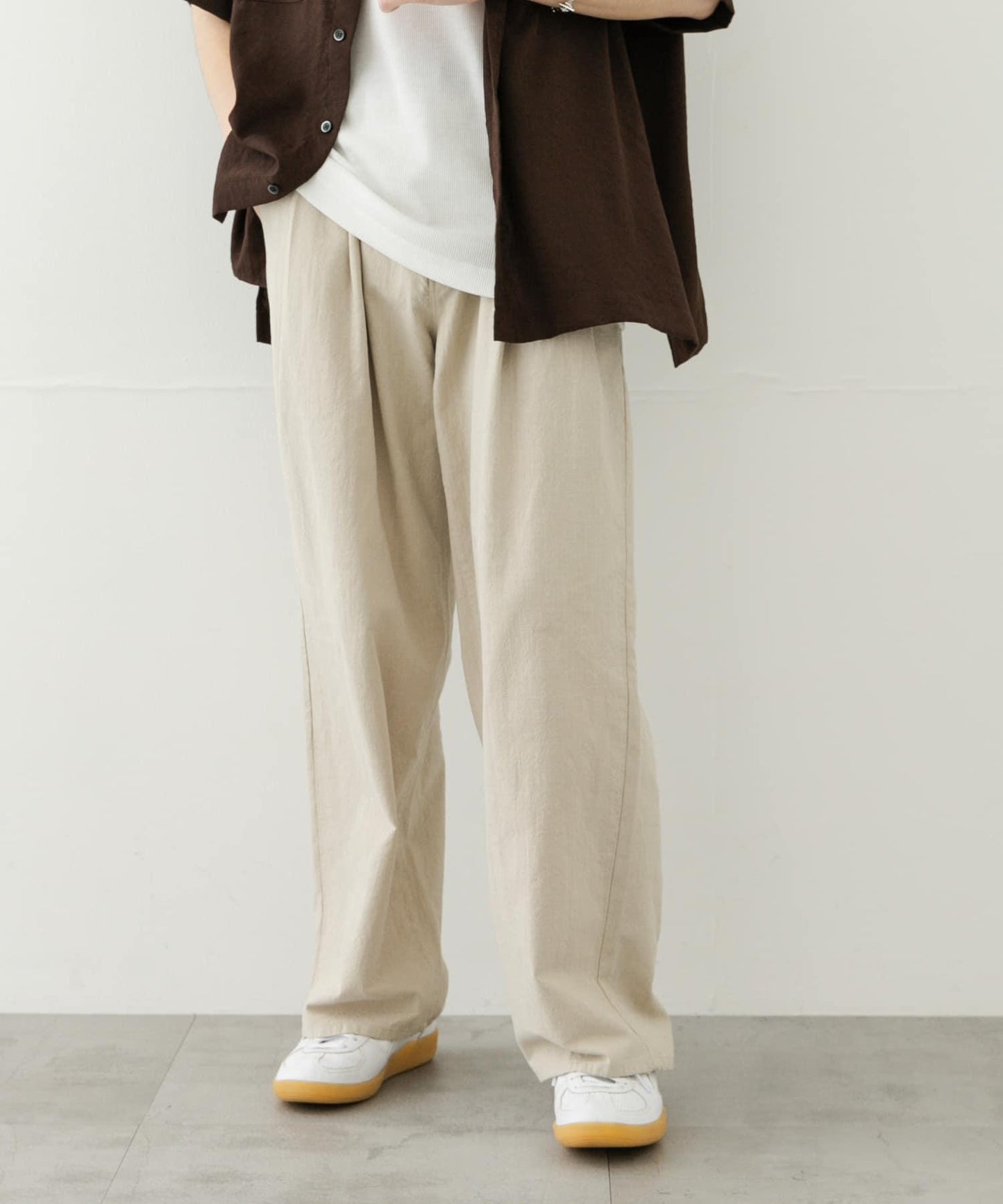 乾爽觸感寬鬆長褲