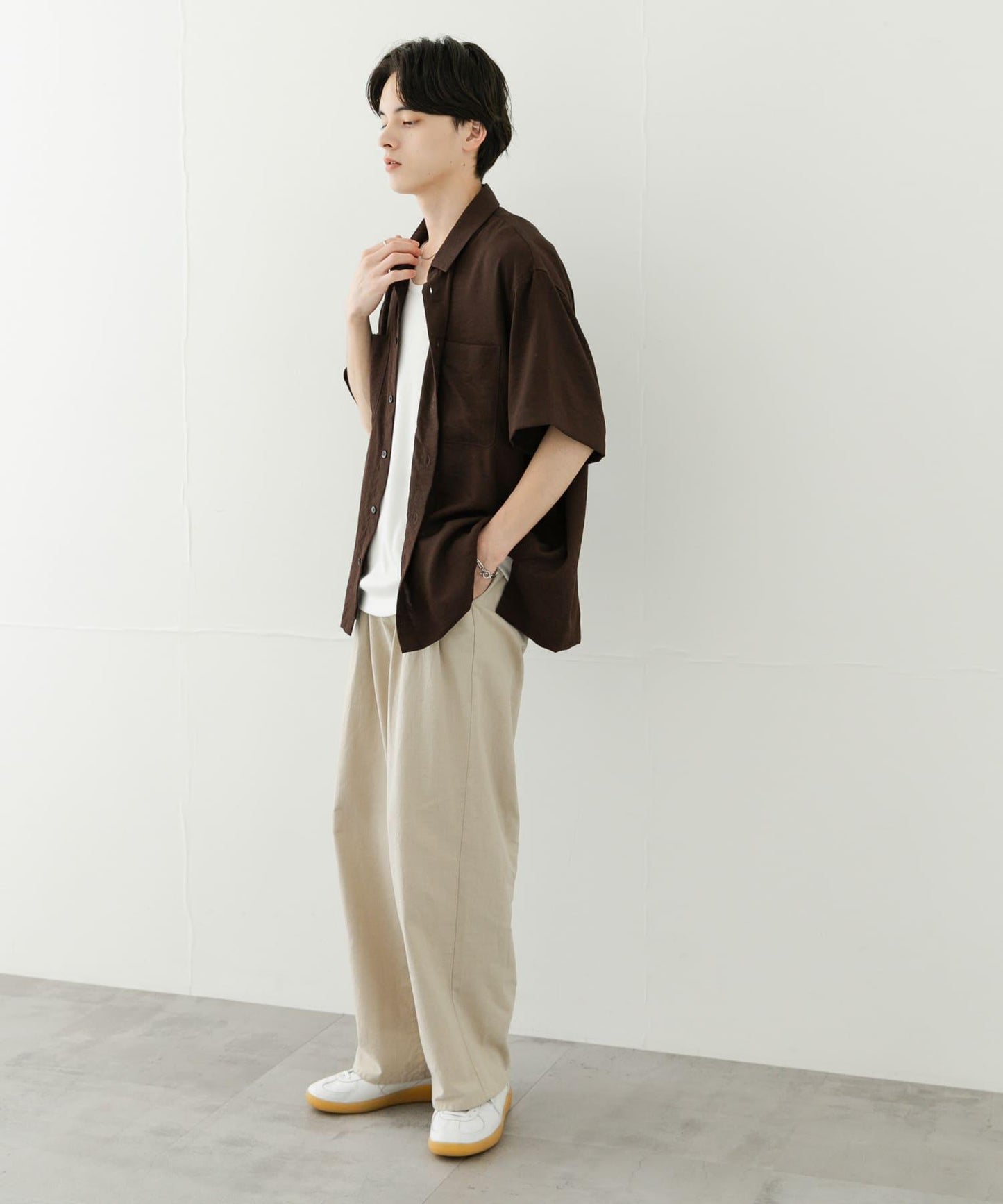 乾爽觸感寬鬆長褲