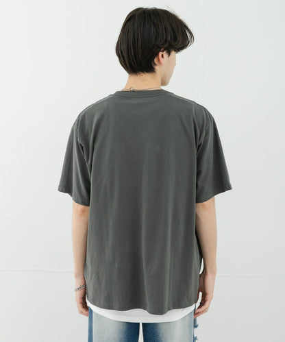 花卉藝術圖案短袖T恤