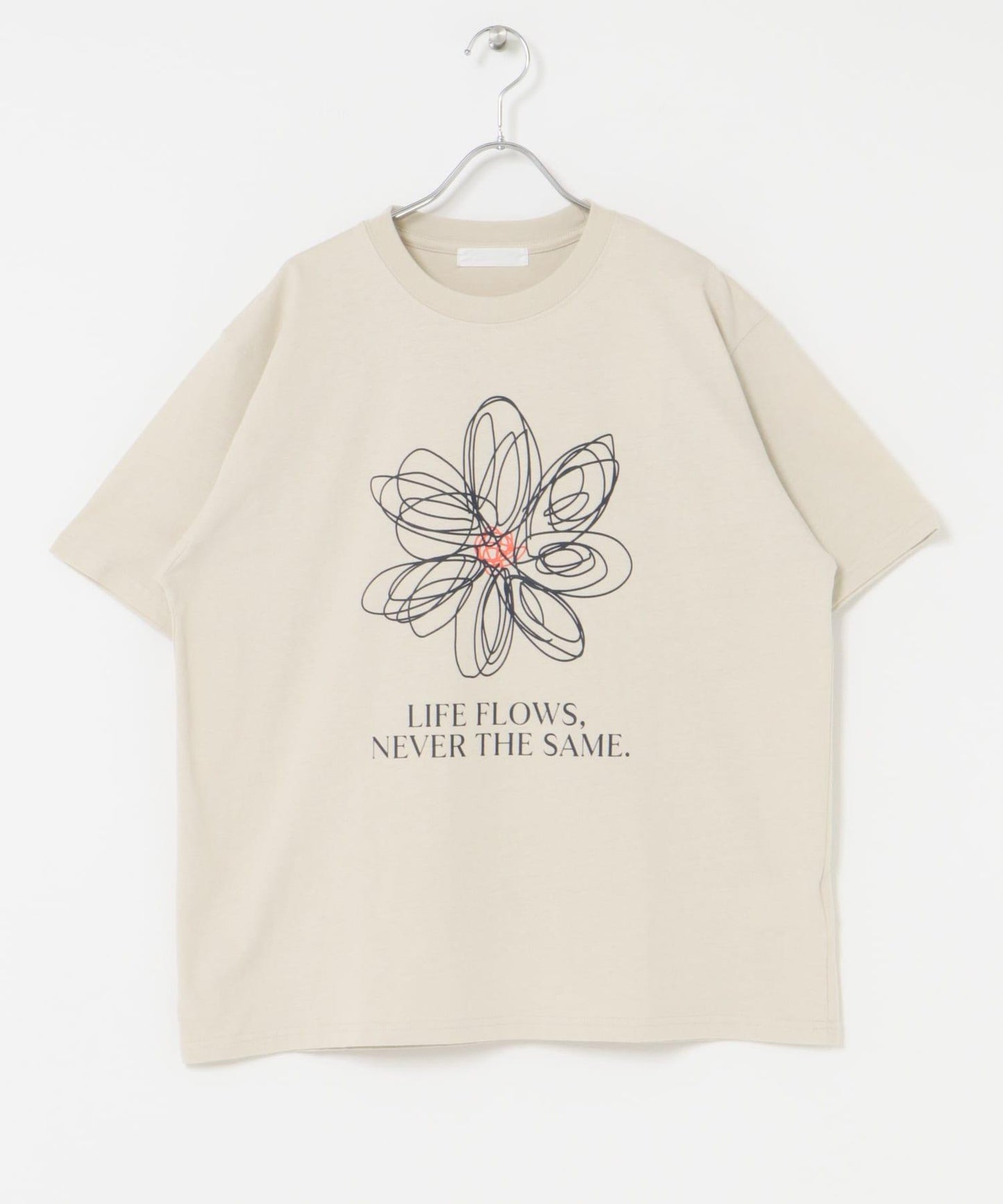 花卉藝術圖案短袖T恤