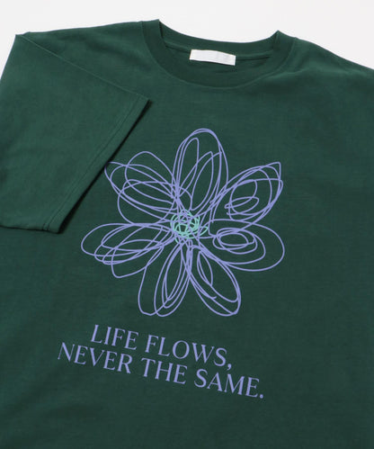 花卉藝術圖案短袖T恤