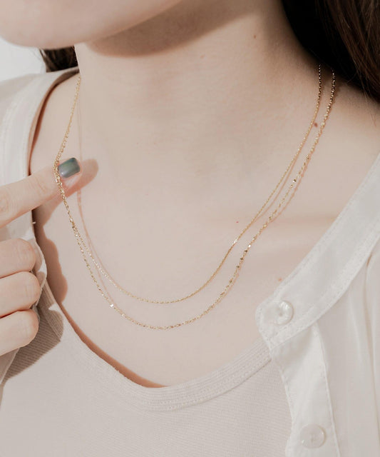 不鏽鋼細款多層項鍊