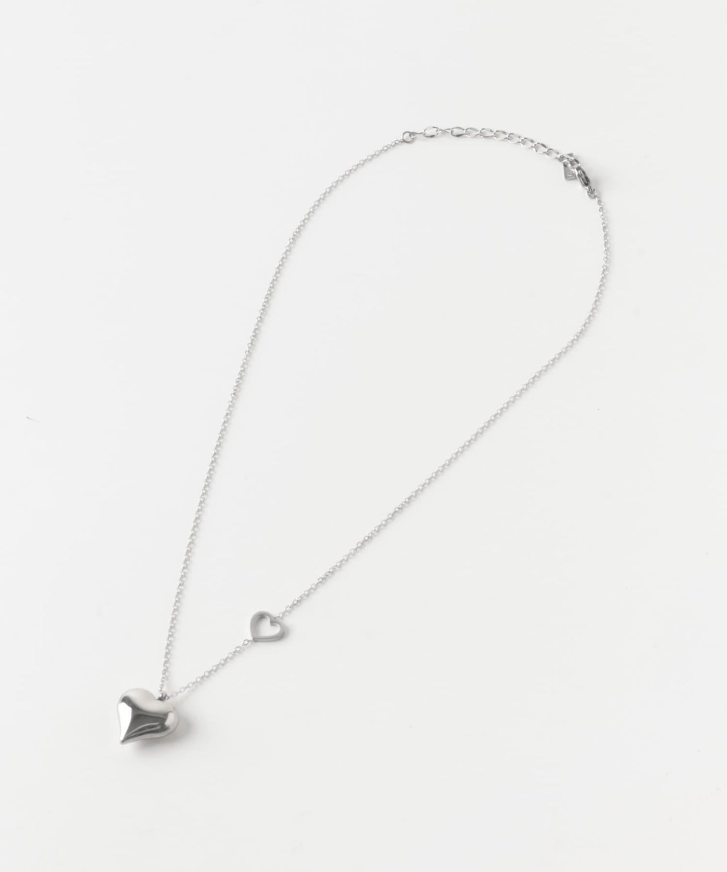 不鏽鋼立體金屬愛心項鍊