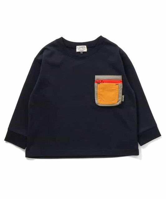 UTILITY POCKET 長袖T恤_UV防護_接觸冷感_吸水速幹