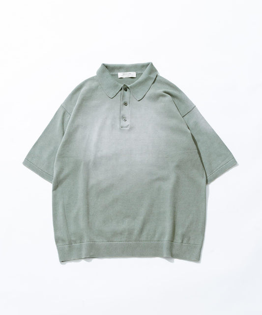 水洗色針織POLO衫