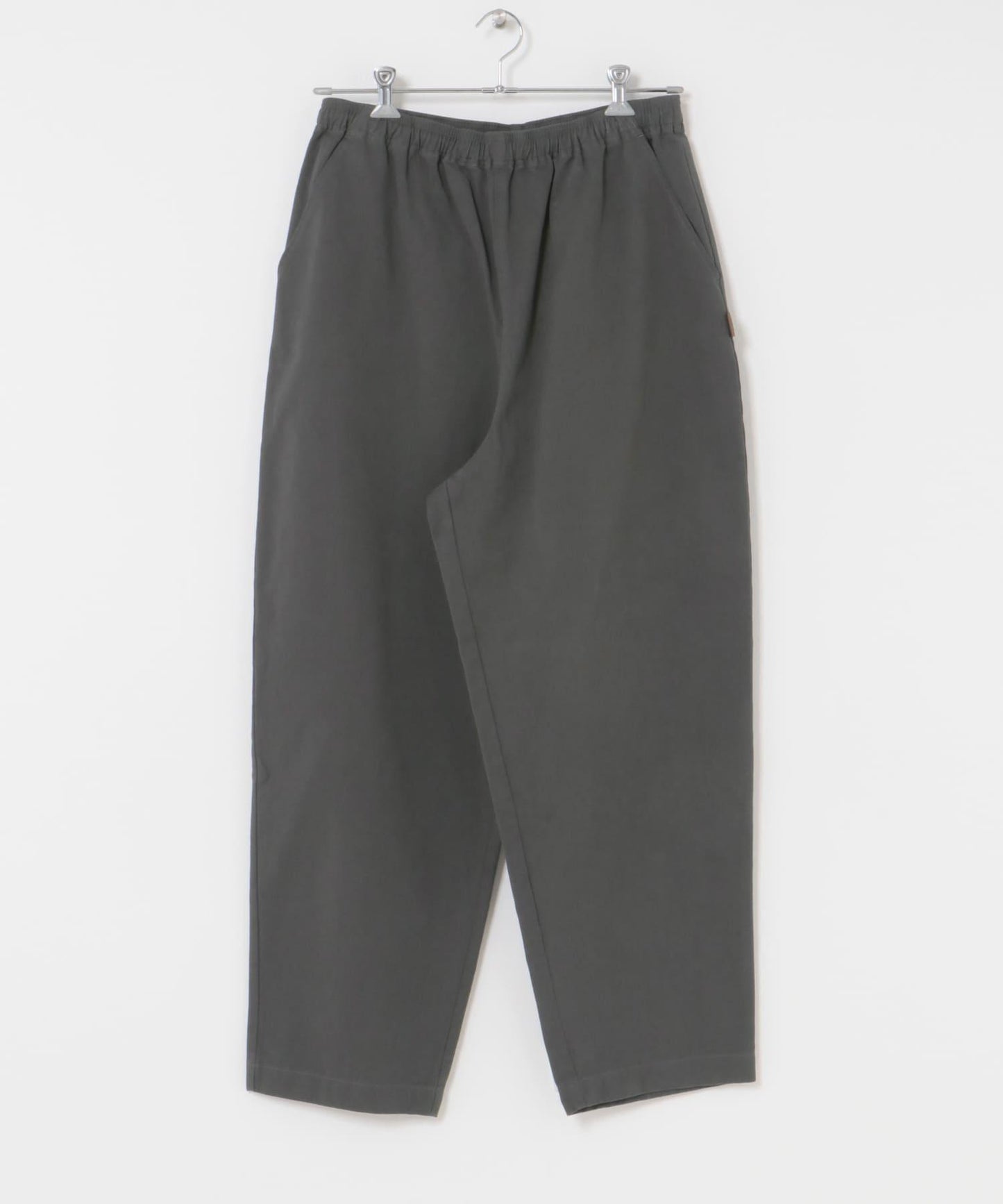 基礎寬鬆休閒斜紋棉布長褲