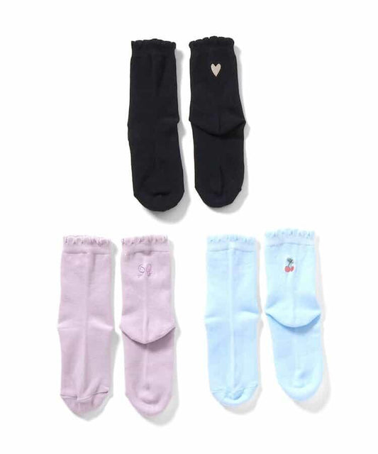 3件套裝點繡襪