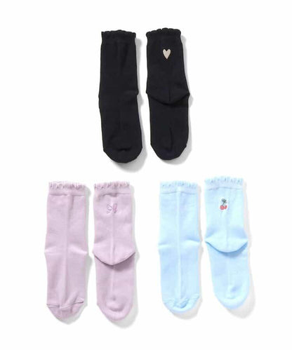 3件套裝點繡襪