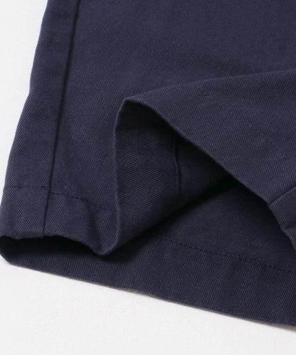 基礎寬鬆休閒斜紋棉布長褲