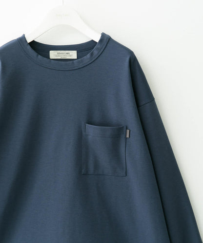 帶口袋長袖T恤
