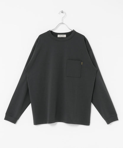 帶口袋長袖T恤