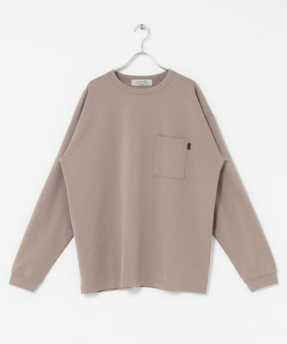 帶口袋長袖T恤