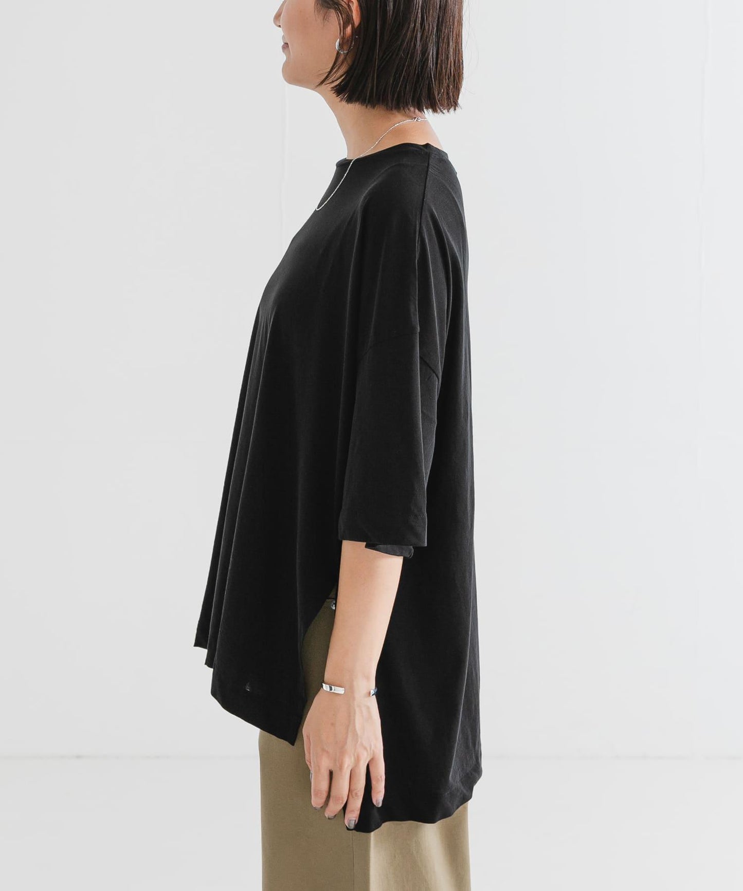 強捻天竺寬鬆T恤