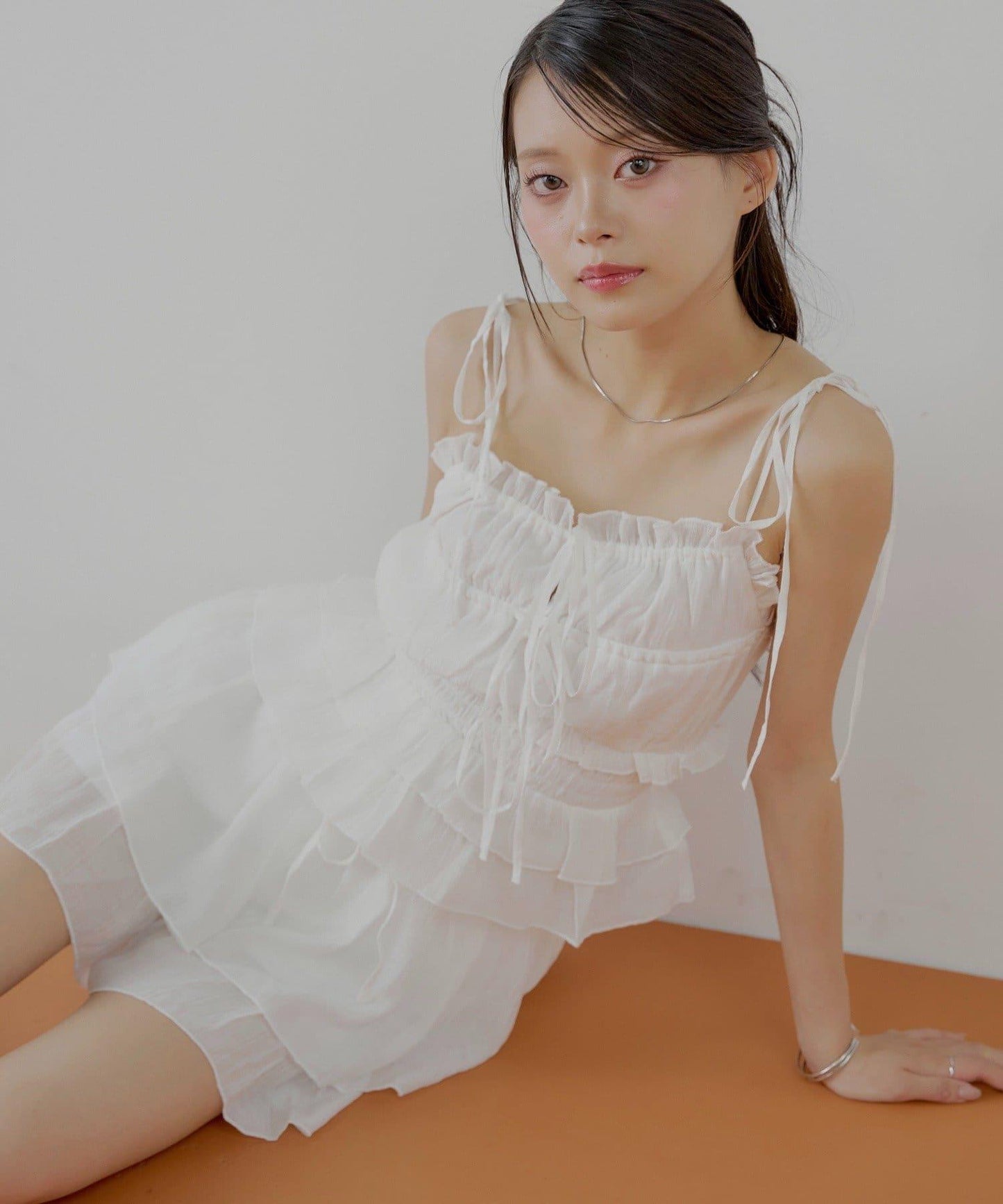 透膚蕾絲 裹胸背心短褲 套裝