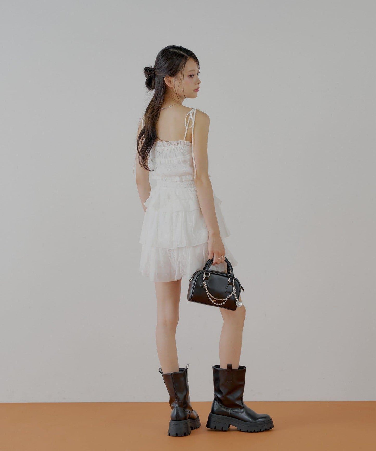 透膚蕾絲 裹胸背心短褲 套裝