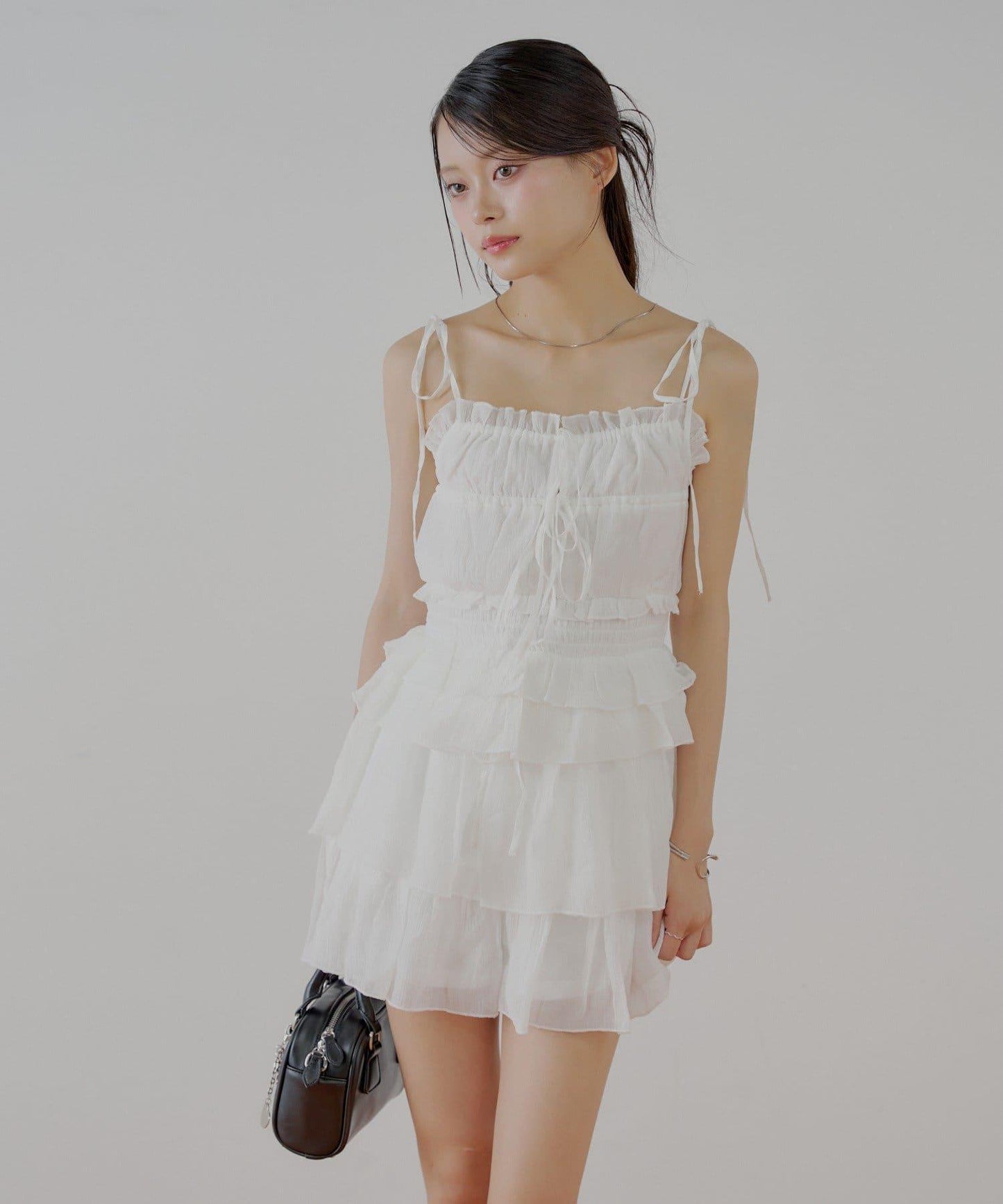 透膚蕾絲 裹胸背心短褲 套裝