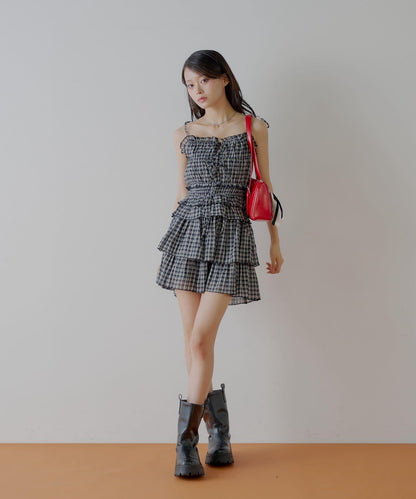 透膚蕾絲 裹胸背心短褲 套裝