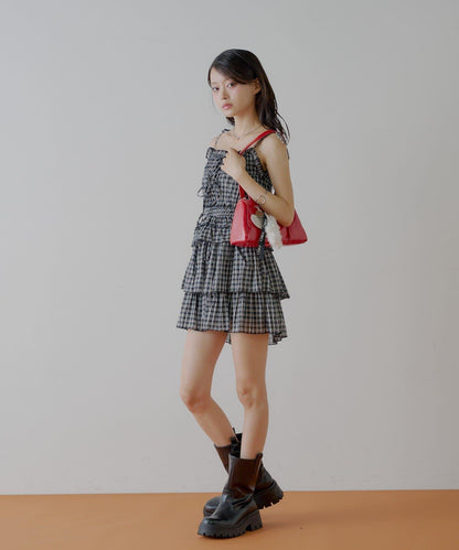 透膚蕾絲 裹胸背心短褲 套裝