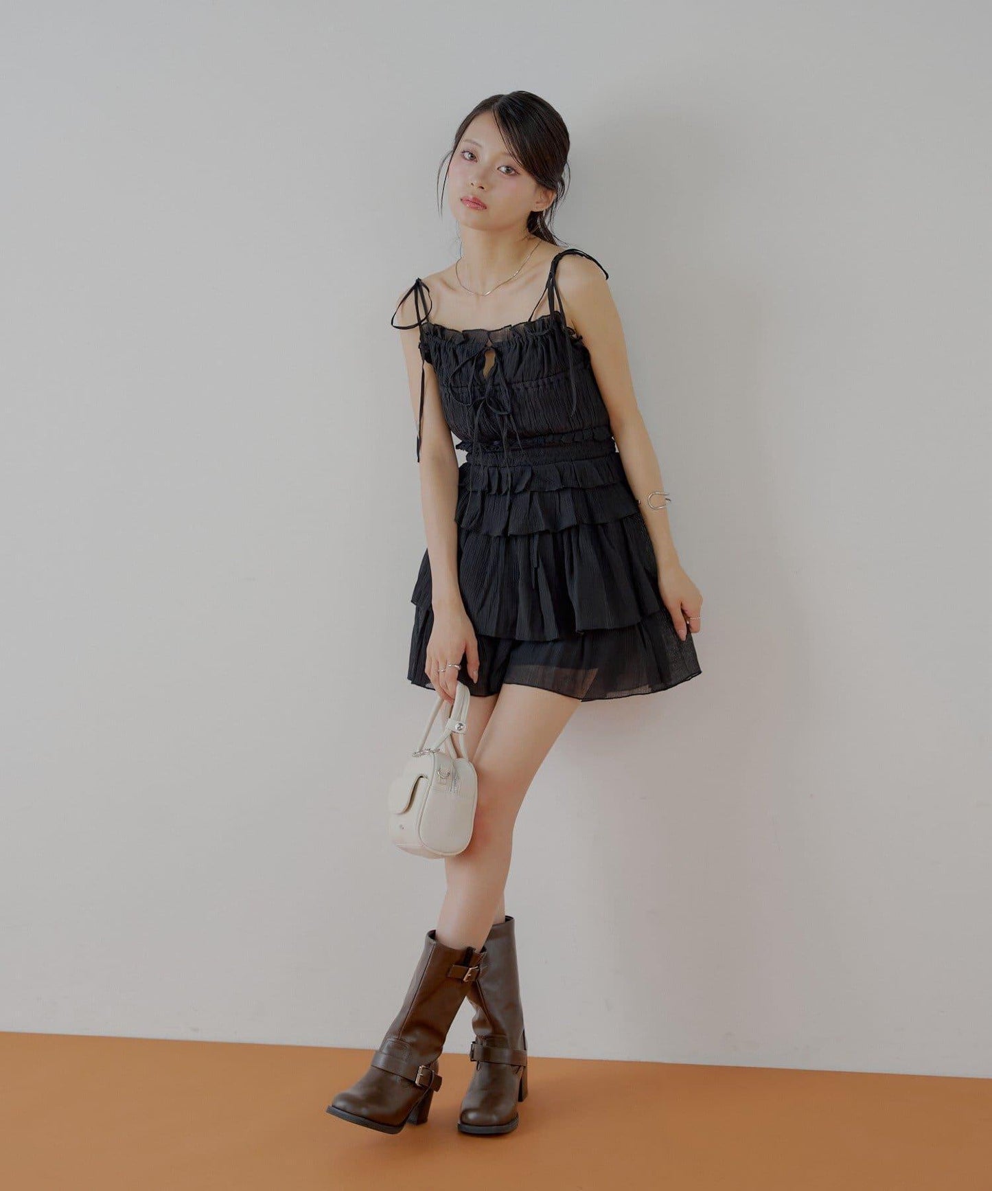 透膚蕾絲 裹胸背心短褲 套裝