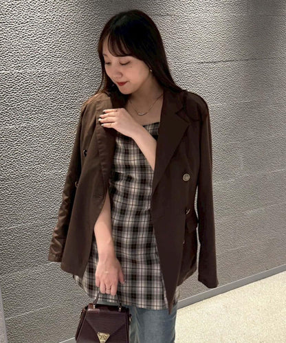 【柚子@reve.perle_精選】短外套&迷你連衣裙套裝