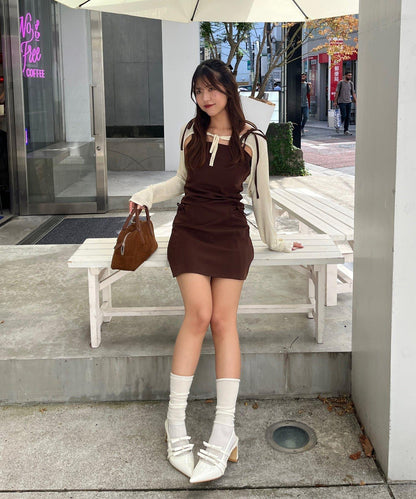 【柚子@reve.perle_精選】短外套&迷你連衣裙套裝