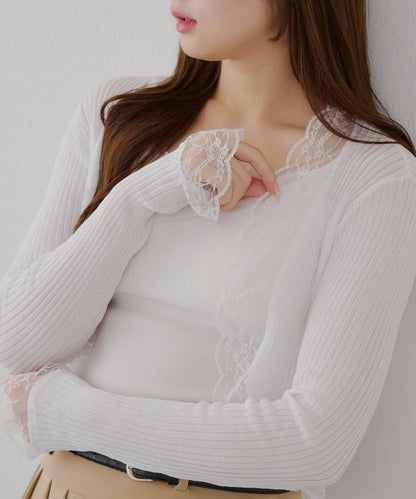 麻質觸感露肩開衫