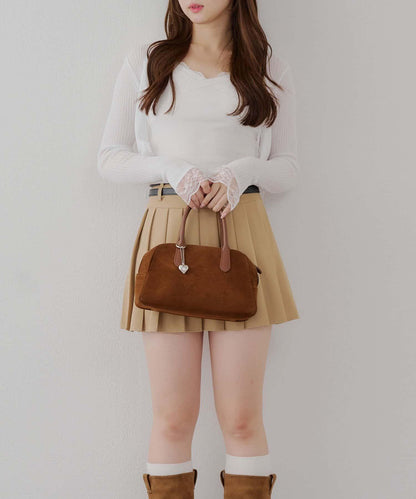 麻質觸感露肩開衫