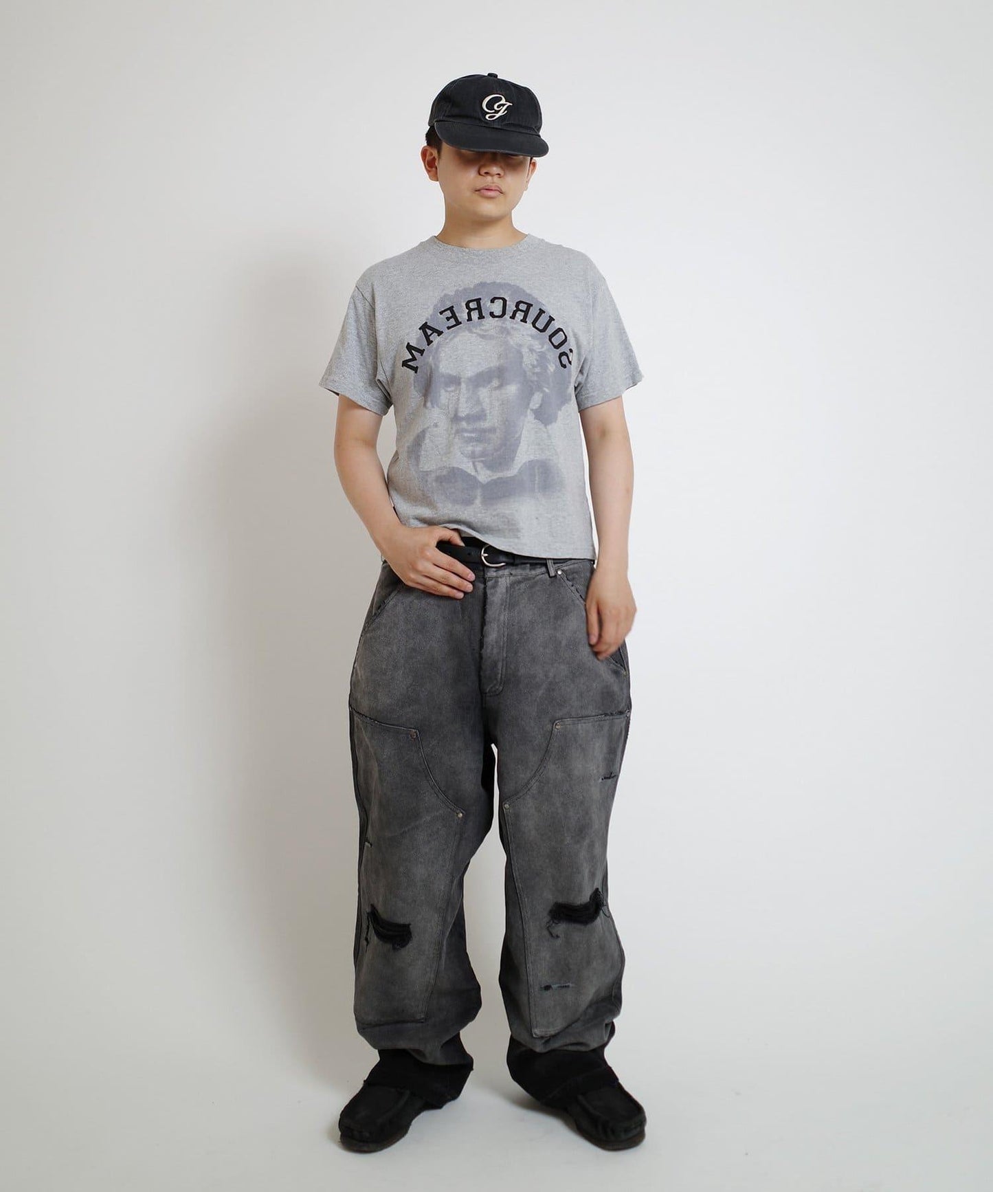 【來自復古風】錯誤的鴨子雙膝工裝褲