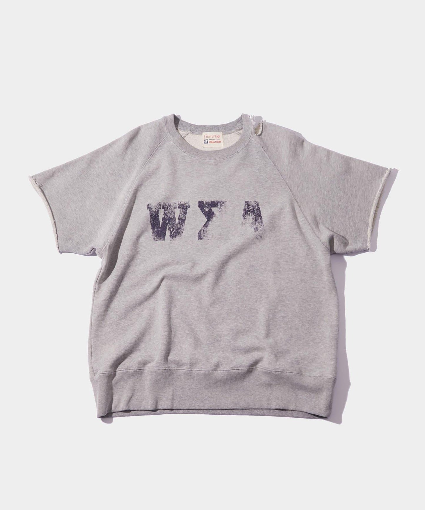 【來自復古風】錯誤破損短袖衛衣 / 2種尺寸