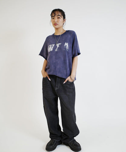 【來自復古風】錯誤破損短袖衛衣 / 2種尺寸