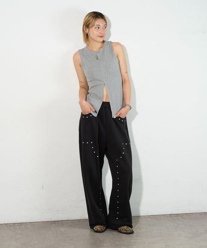 WHO'S WHO gallery 開叉羅紋無袖上衣