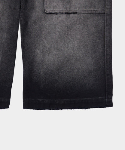 【來自復古風】錯誤的鴨子雙膝工裝褲