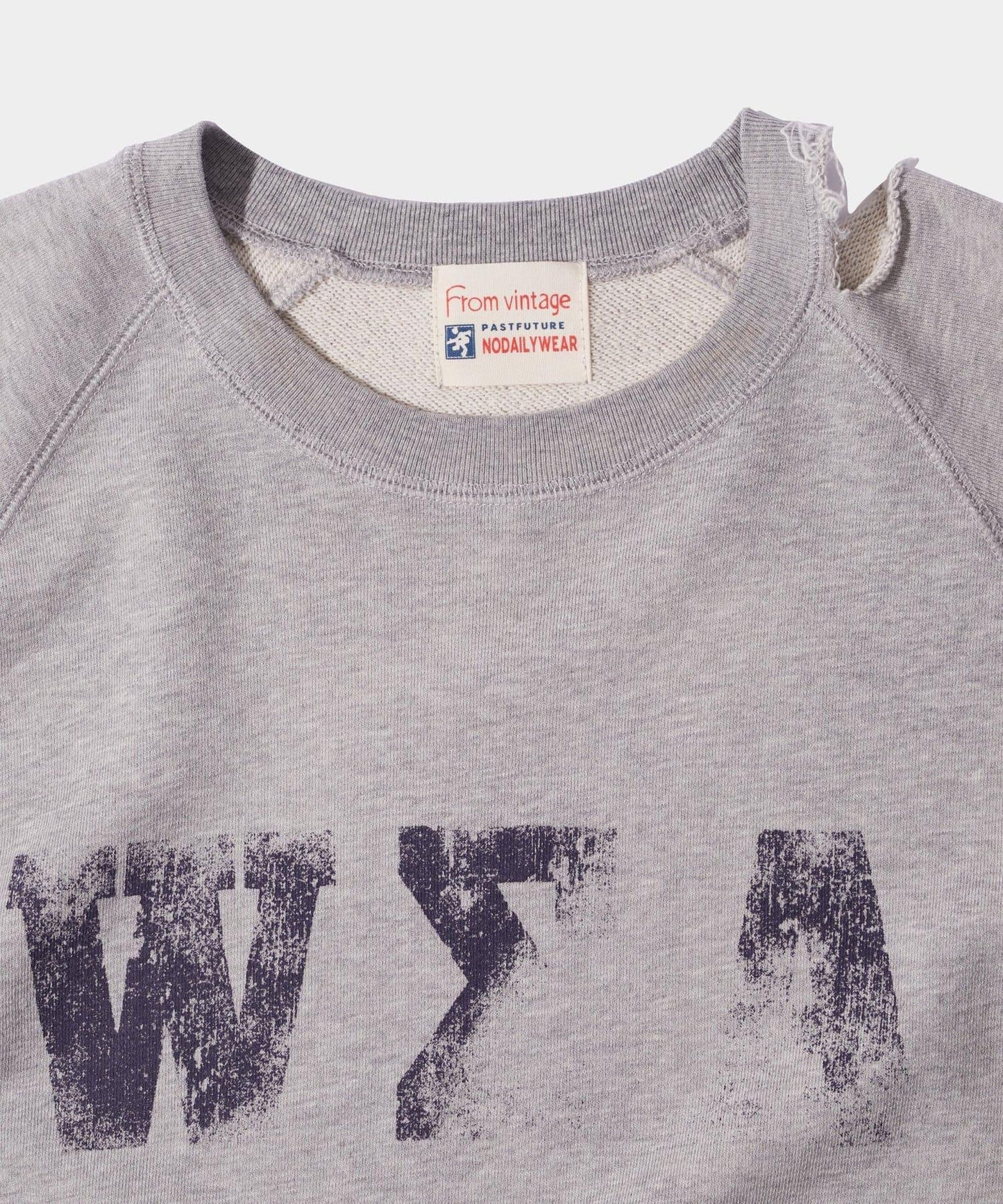 【來自復古風】錯誤破損短袖衛衣 / 2種尺寸