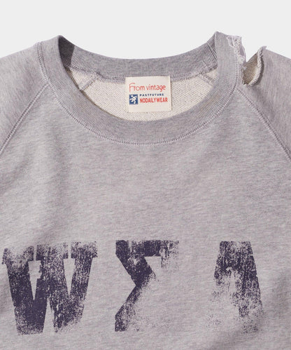 【來自復古風】錯誤破損短袖衛衣 / 2種尺寸