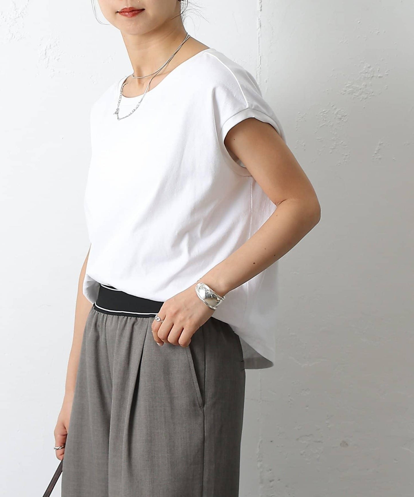 天竺法式短袖套頭衫