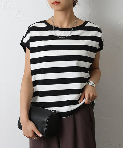 天竺法式短袖套頭衫