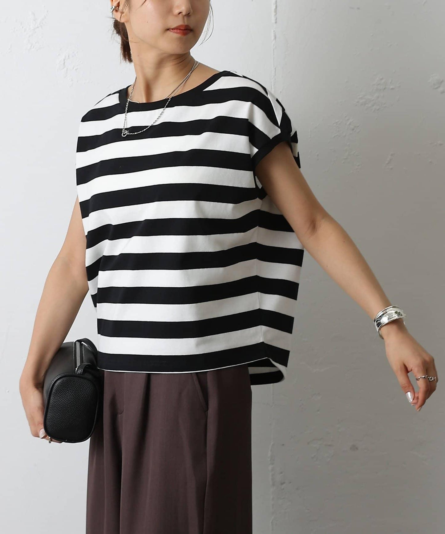 天竺法式短袖套頭衫