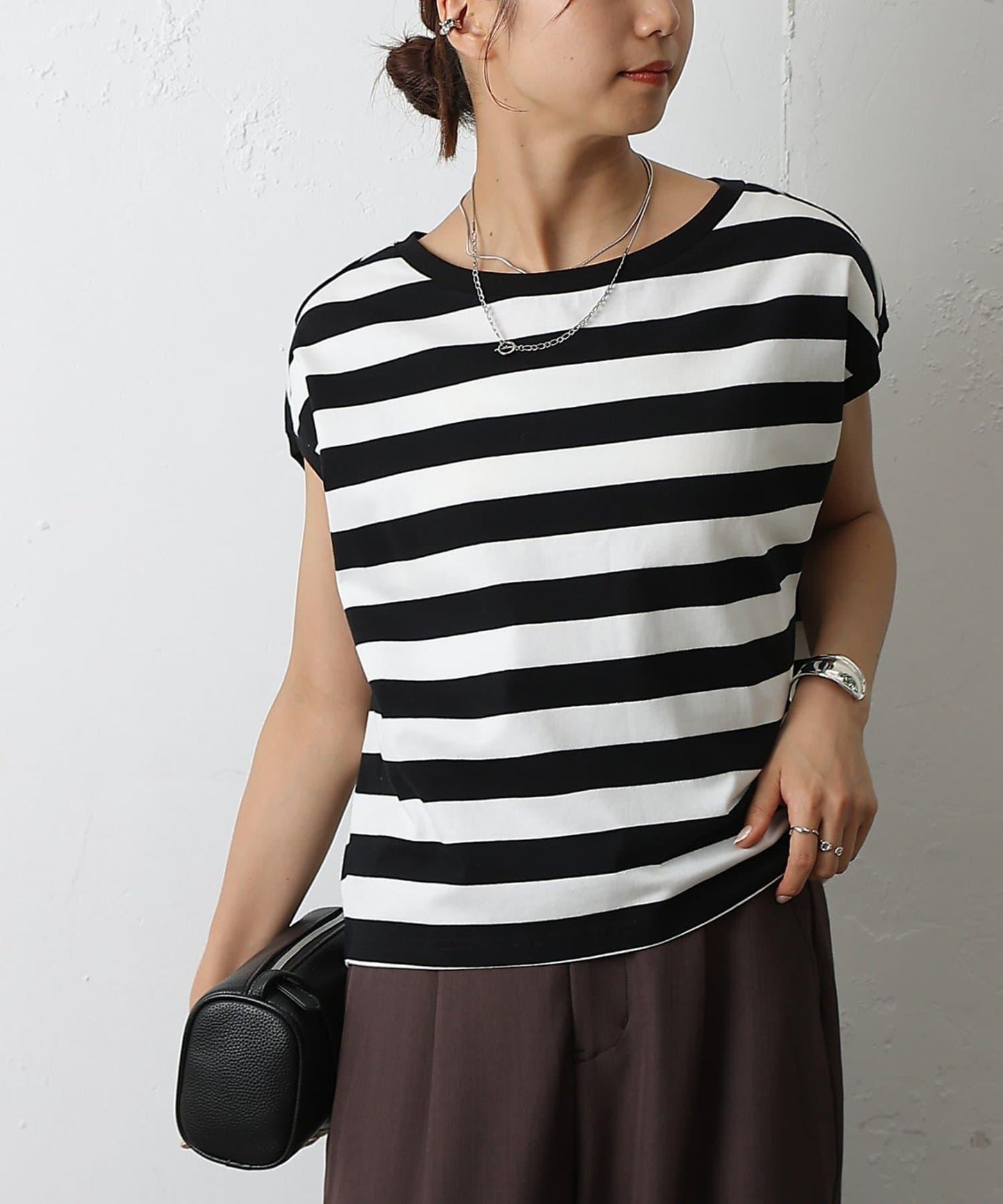 天竺法式短袖套頭衫