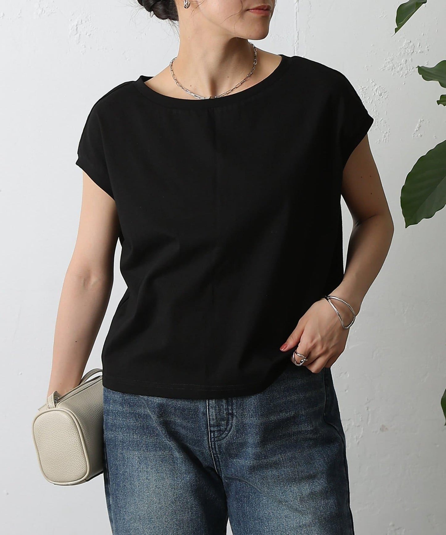 天竺法式短袖套頭衫