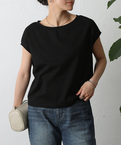 天竺法式短袖套頭衫